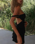 Sleeveless Evening Dress with Big Bow Backless for Gala and Wedding Guest